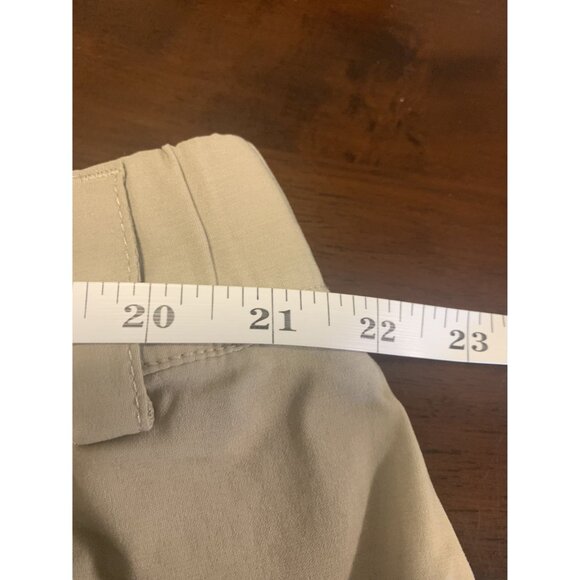 Duluth Cargo Snap Tab Capri Nylon Spandex Pants 22W X 31 Tan - Picture 5 of 8
